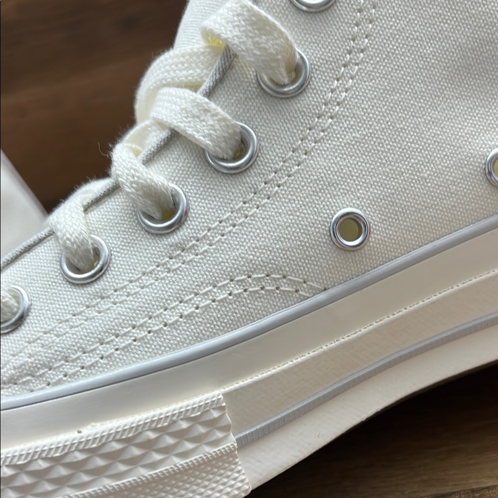 Converse Classic White Canvas High-Tops - Picture 8 of 9